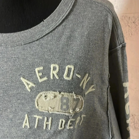 Aeropostale long sleeve gray t shirt size large - Picture 5 of 6
